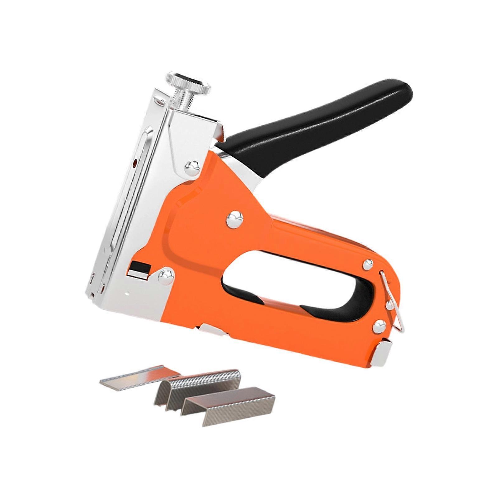 Handheld Staple Guns With 3 Kinds 600 Nails Ergonomic Design Manual Stapler For DIY Enthusiasts Professional Multicolor