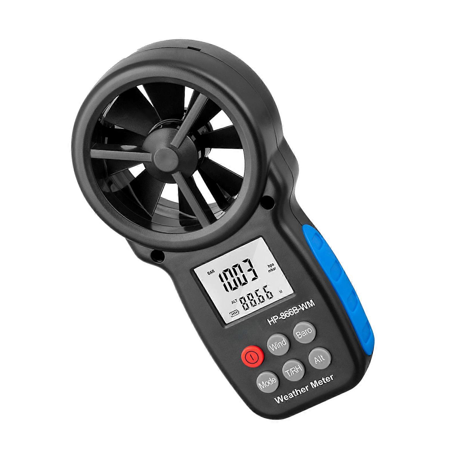 High Accuracy Wind Speed Meter With  Display Easy Carry  Digital Wind Gauges for Outdoor Activity & Industrial Use Multicolor