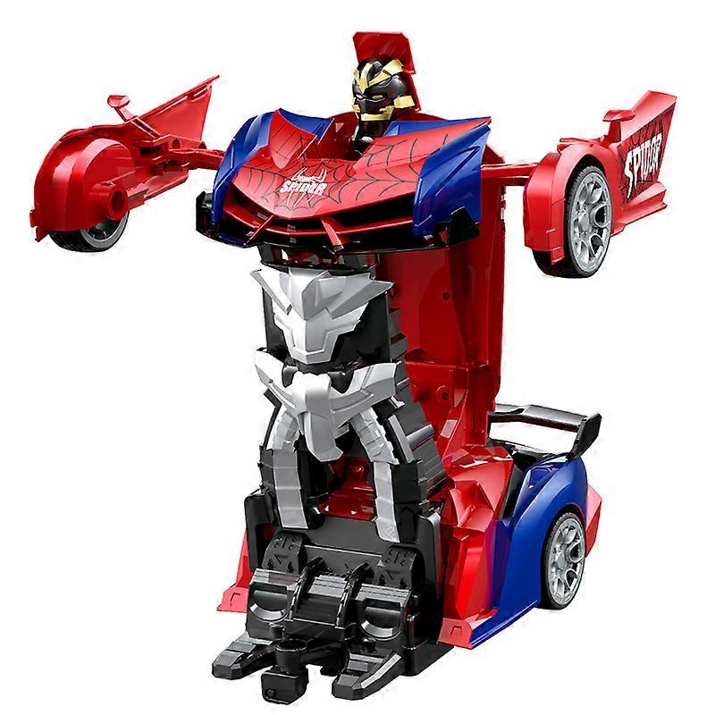 Carrinho de Controle Remoto Transformável em Aranha com Olhos e Luzes