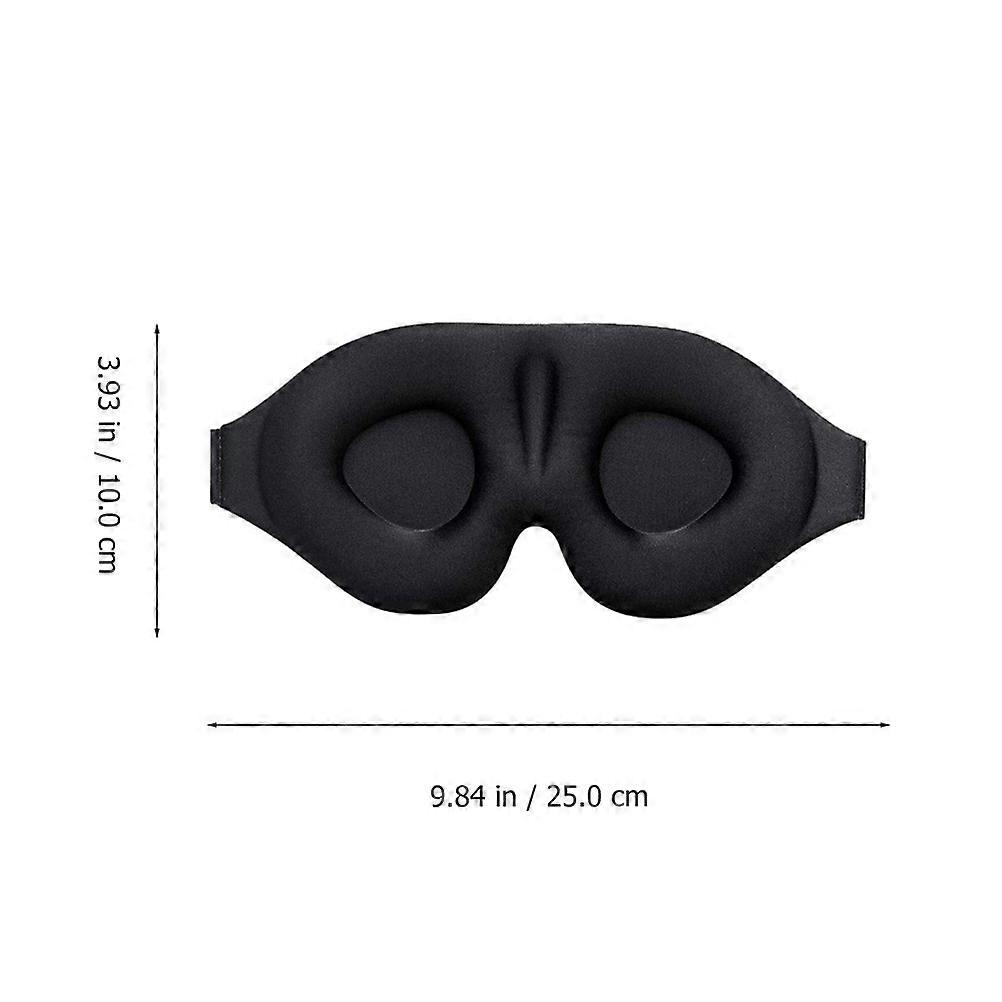 Black Lightweight Sleep Blindfold Made with Memory Sponge for Sleeping Use