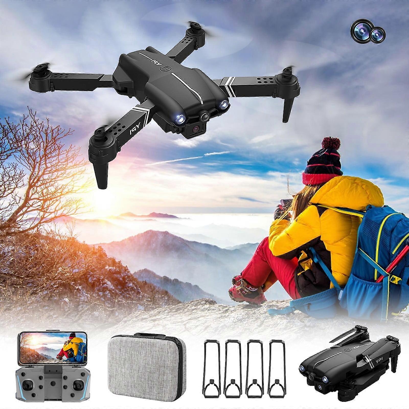 Jacenvly Educational Drone Toy with Dual 1080P HD FPV Camera, Remote Control, Altitude Hold, Headless Mode, Speed Adjustment, Compatible with All,