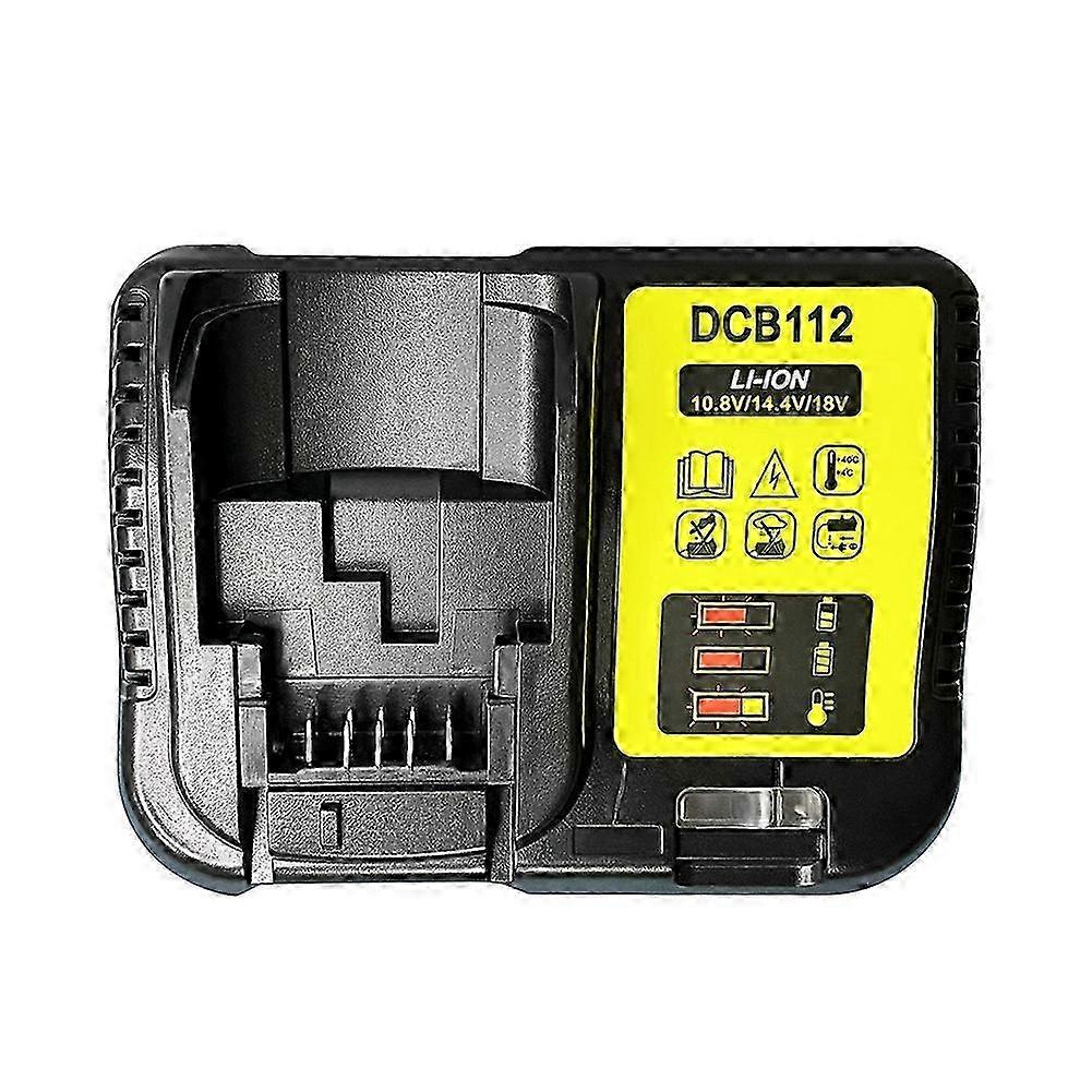 DEWALT DCB112 Lithium Battery Charger for 10.8V-20V DCB206 DCB205 DCB204 DCB203 DCB120 DCB105 with EU Plug