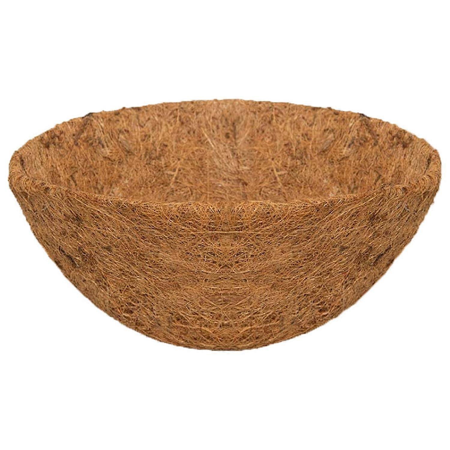 Pompotops Fiber Planter Inserts Replacement Liner Hanging Basket Coconuts for Flower Pot