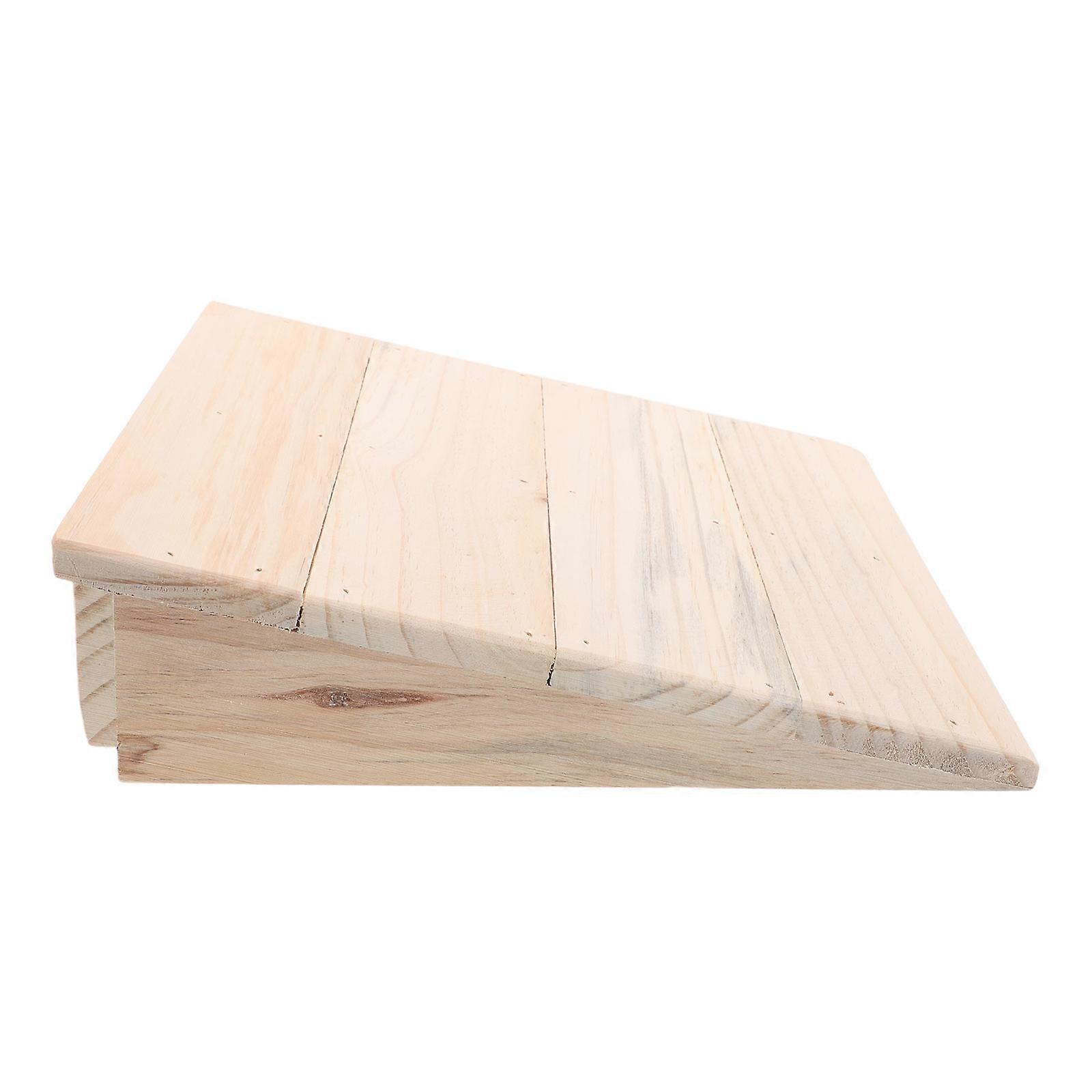 Durable Wood Ramp Pad for Cars with Non-Slip Feature for Driveways