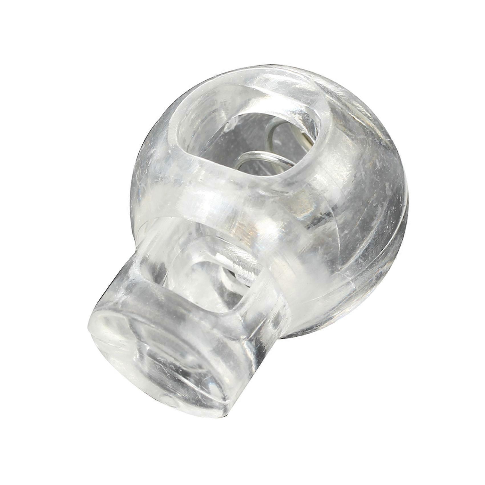 Plastic Toggle Spring Stop Single Hole String Cord Locks 100 Pcs