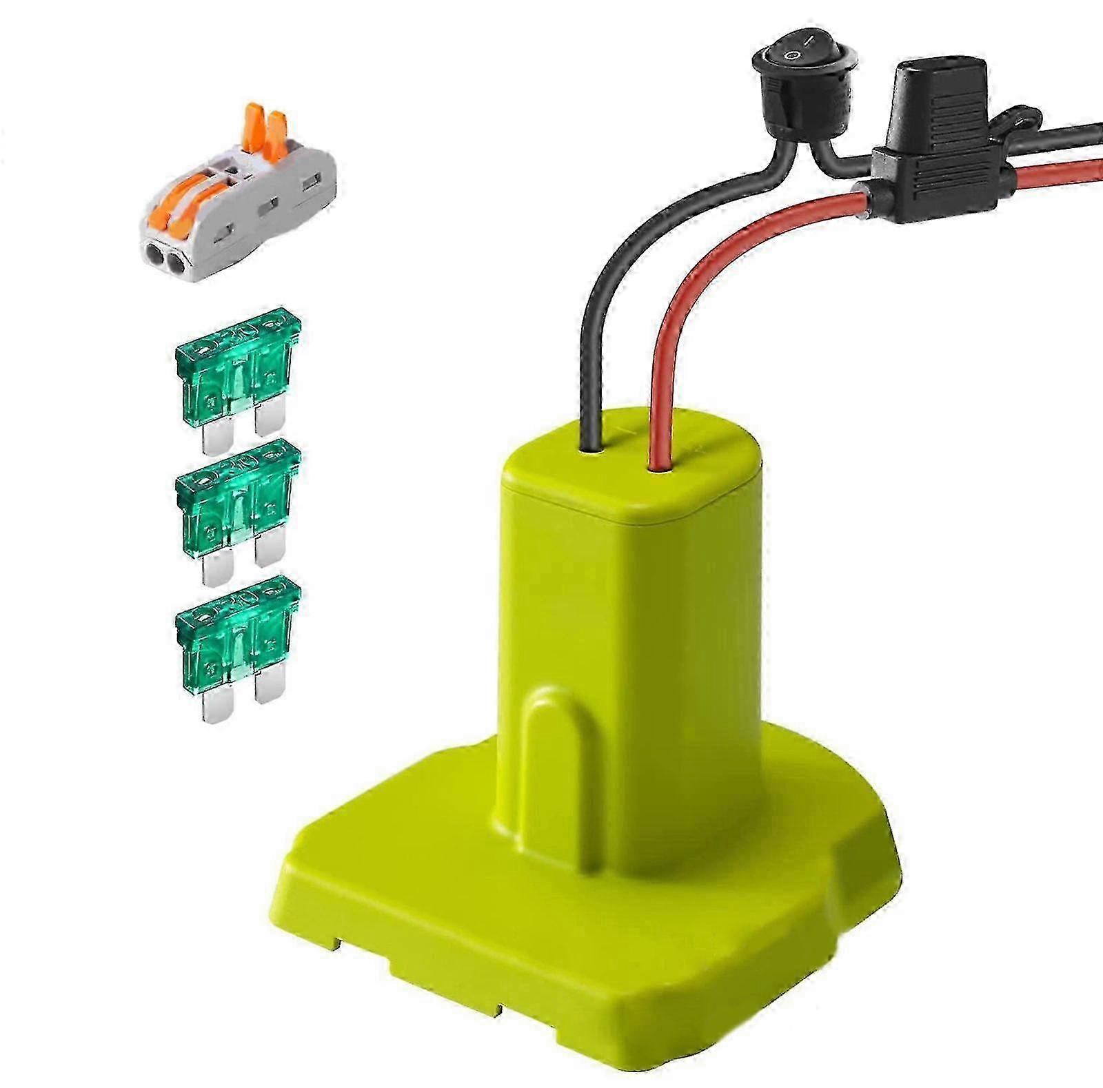 Battery to Power Wheel Adapter For Power Wheel, Compatible for 7.2-20V Lithium Batteries, Includes Wire w