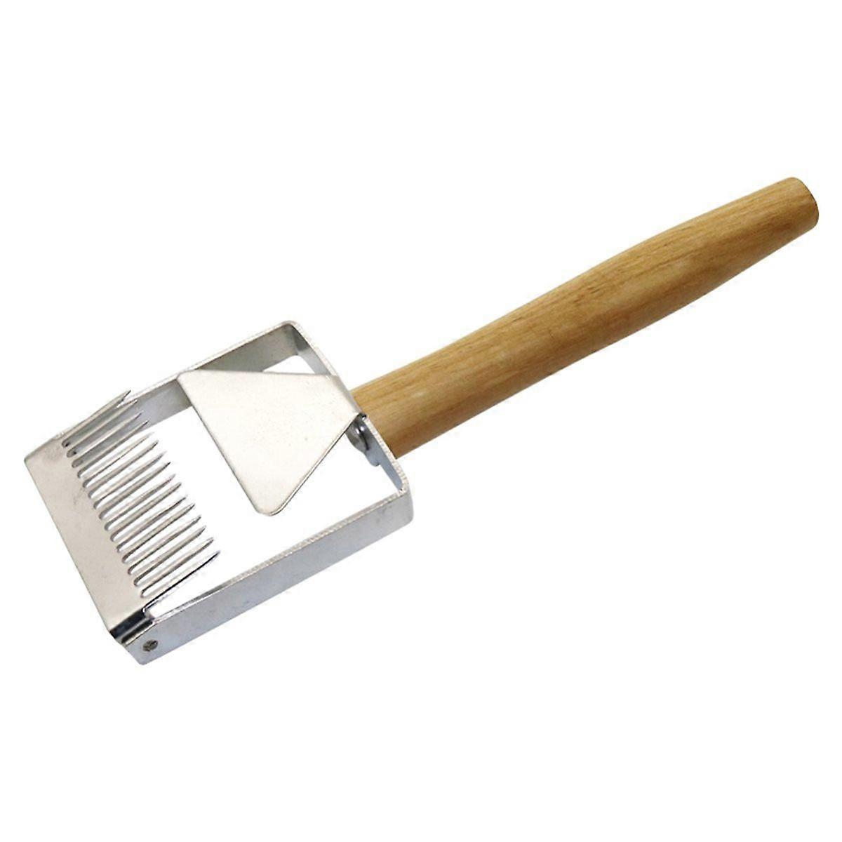 Wooden Handle Uncapping Honey Fork Honeycomb Honey Scraper Bee Hive Opening Scraping Knife Apicultu