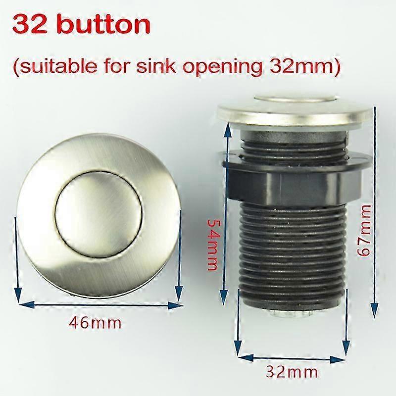 Garbage Disposal Air Switch Sink Top Food Waste Disposer Push Button Replacement