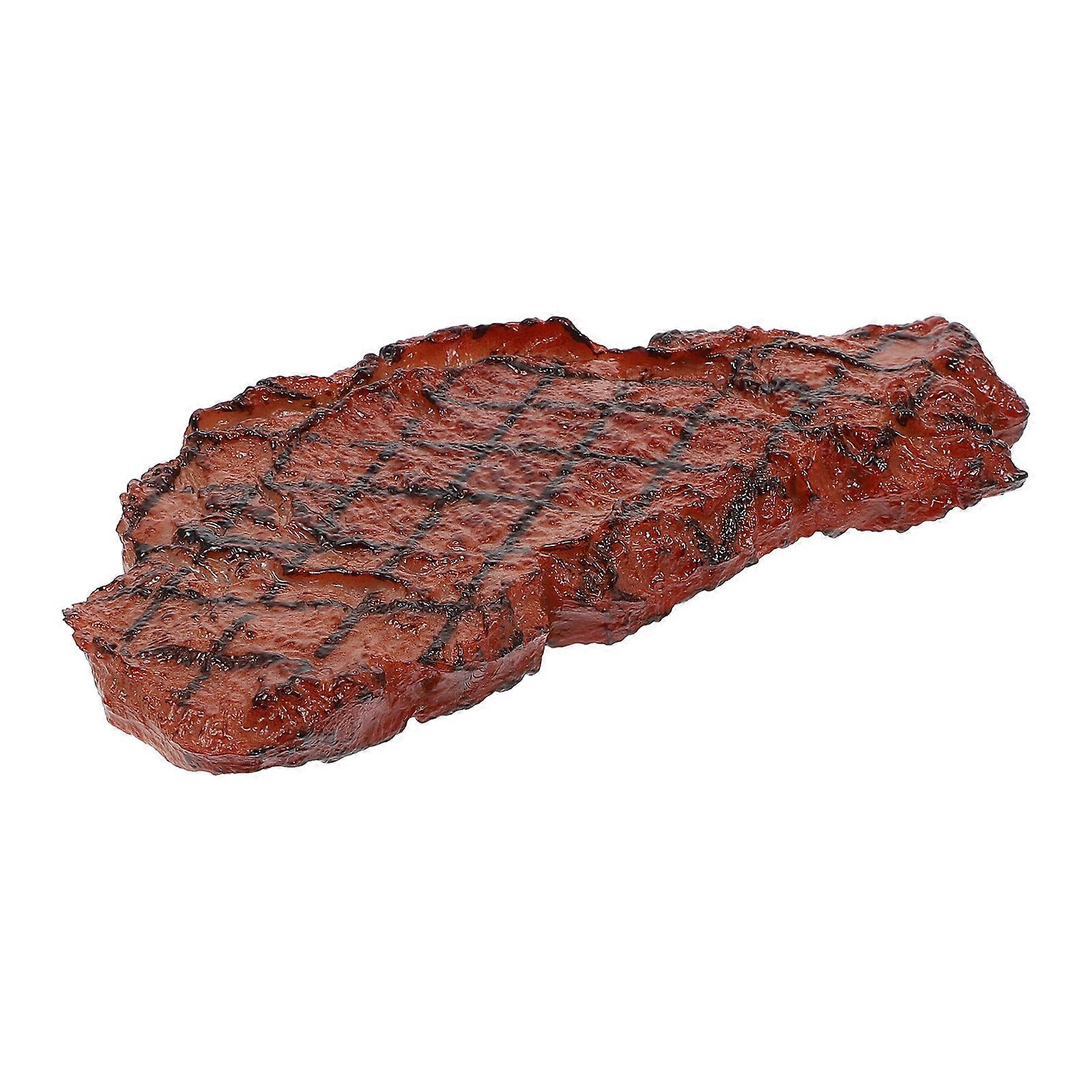 Plastic Steak Toy Steak Model for Decoration with 1Pcs Artificial Prop