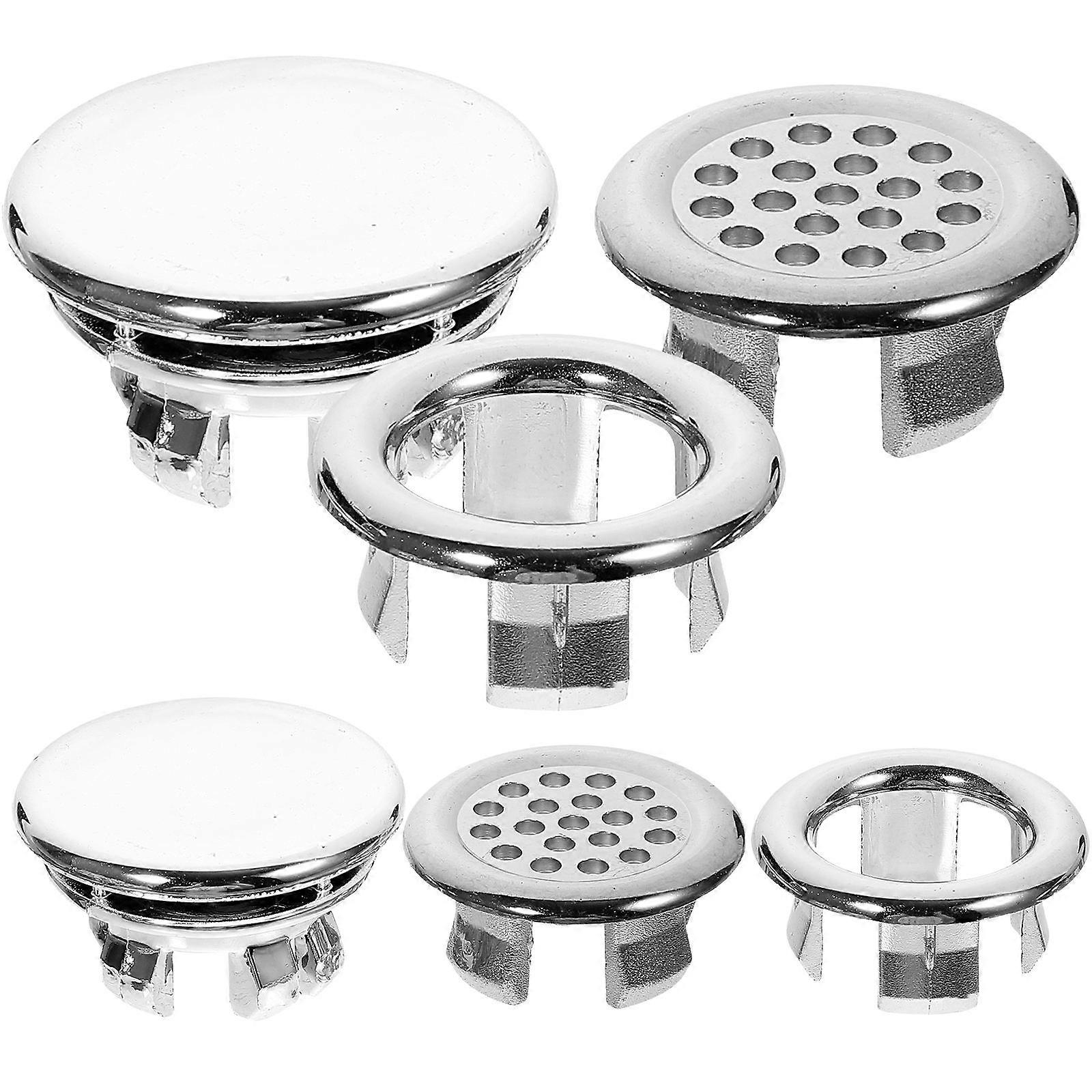 6pcs Sink Overflow Ring Bath Sink Overflow Ring Replacement Sink Accessory