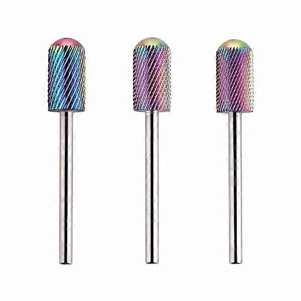 Bits for electric file - 3 sizes - Rounded - Drillbits Coarse grit