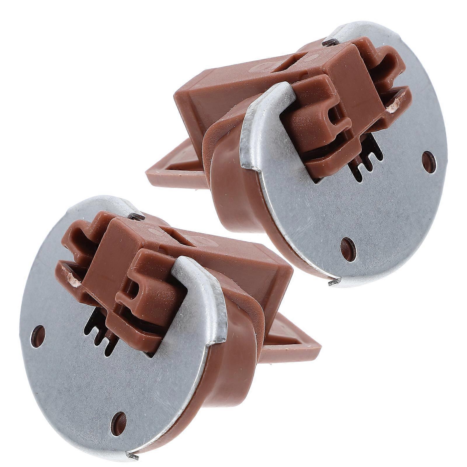 2 Sets Assorted Color Drawer Slide Stoppers for Home Use Plastic and Iron Durable Replacement Parts