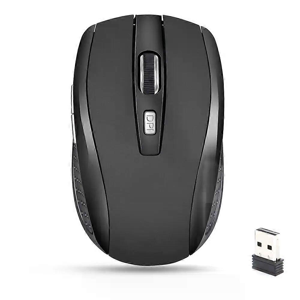 2.4G Portable Wireless Mouse Ergonomics Mouse Mobile Optical Office Mouse Adjustable 1600DPI Levels for Notebook Laptop MacBook