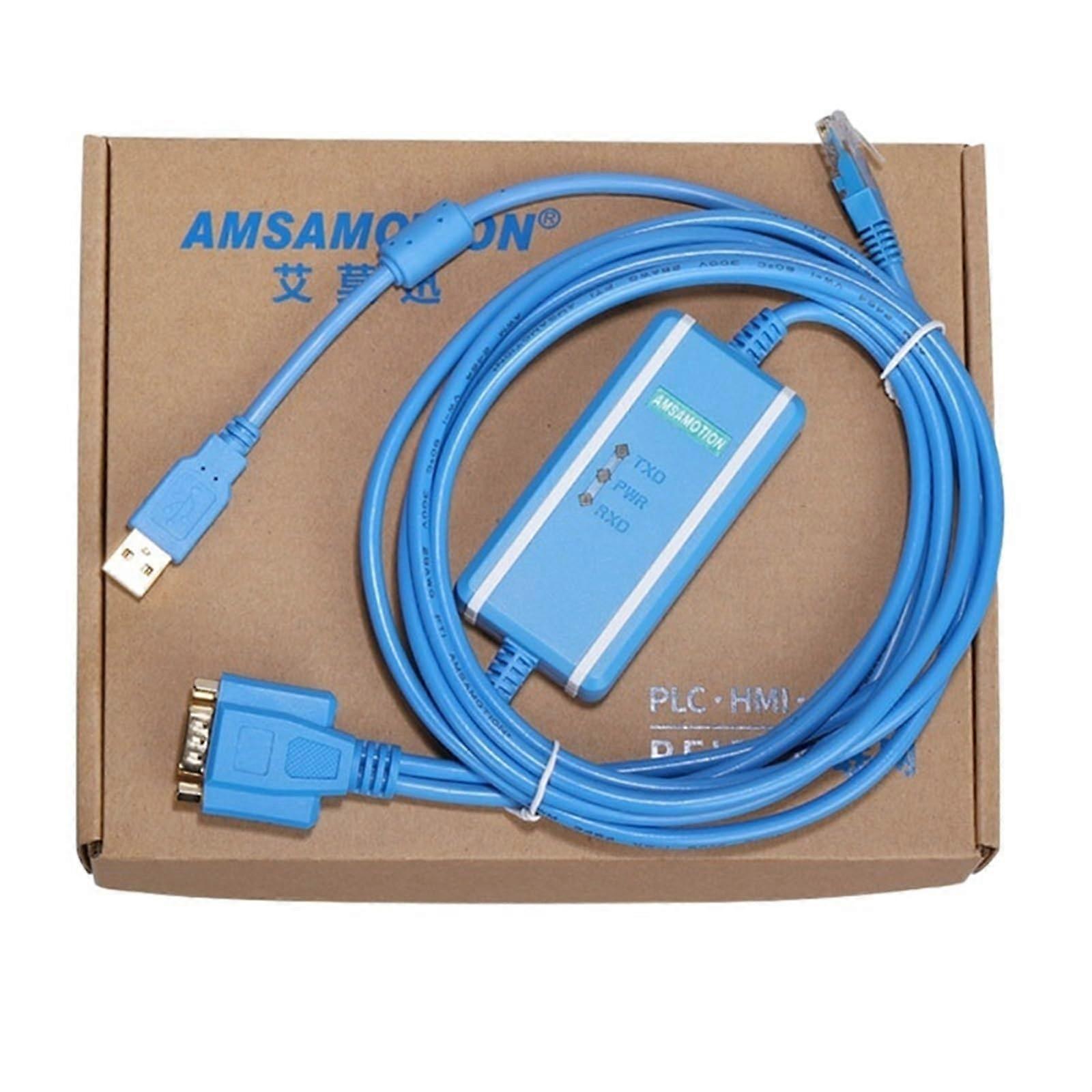 PLC Programming Cable 1747UIC USB to RS232 for Allen Bradley SLC 5 Series Stable Data Transfer