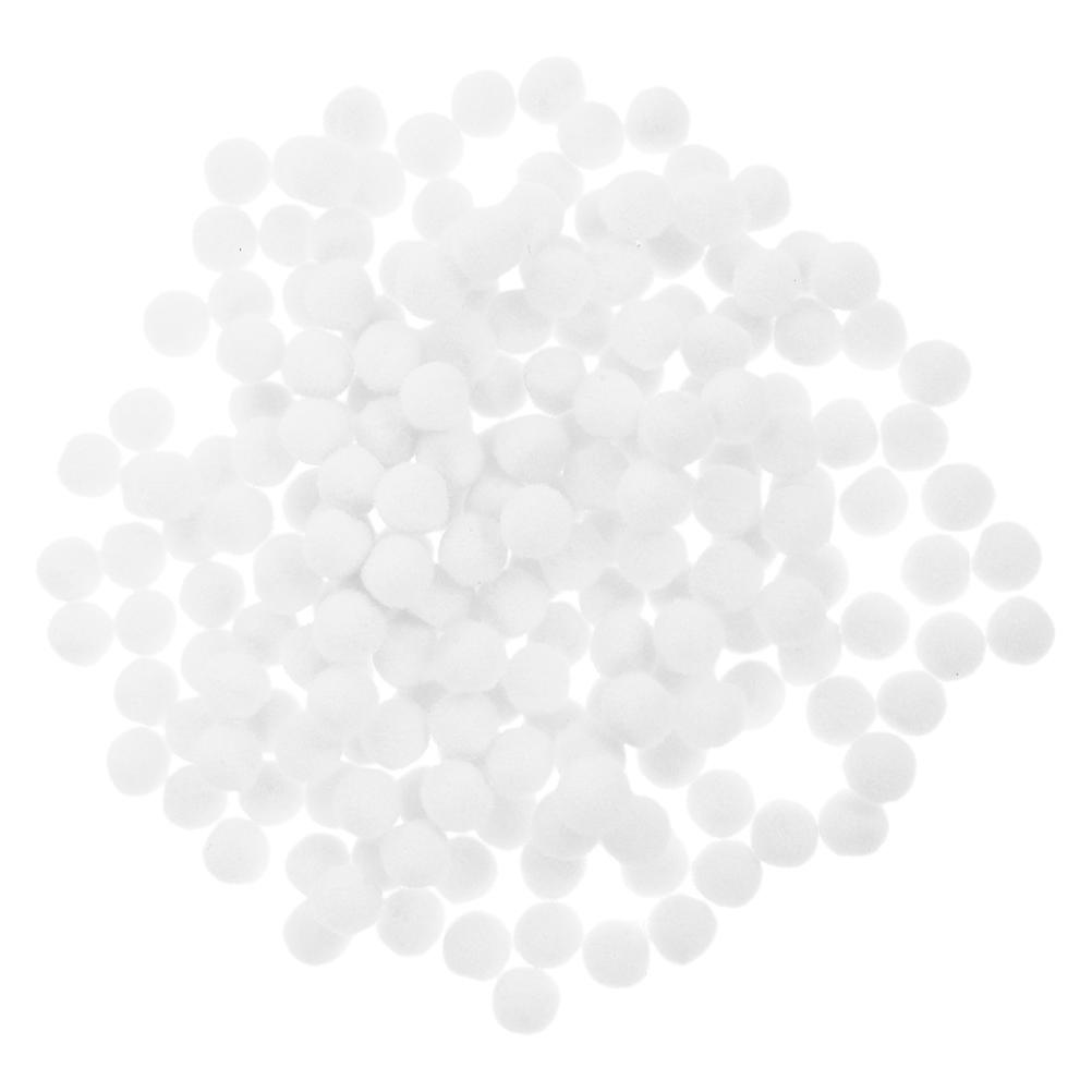 White Polyester Pom Poms for DIY Projects 1000Pcs Soft Elastic Craft Balls