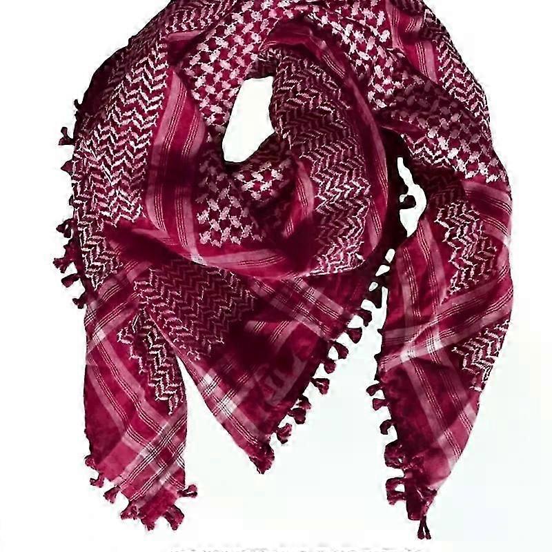 Elastic Scarf Jacquard Pattern Headscarf Arab Headwrap Religious Kerchief