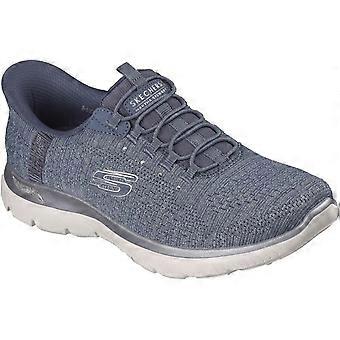 Skechers Arch Fit Summits - Soft Shimmer Textile Women's Slate Trainers