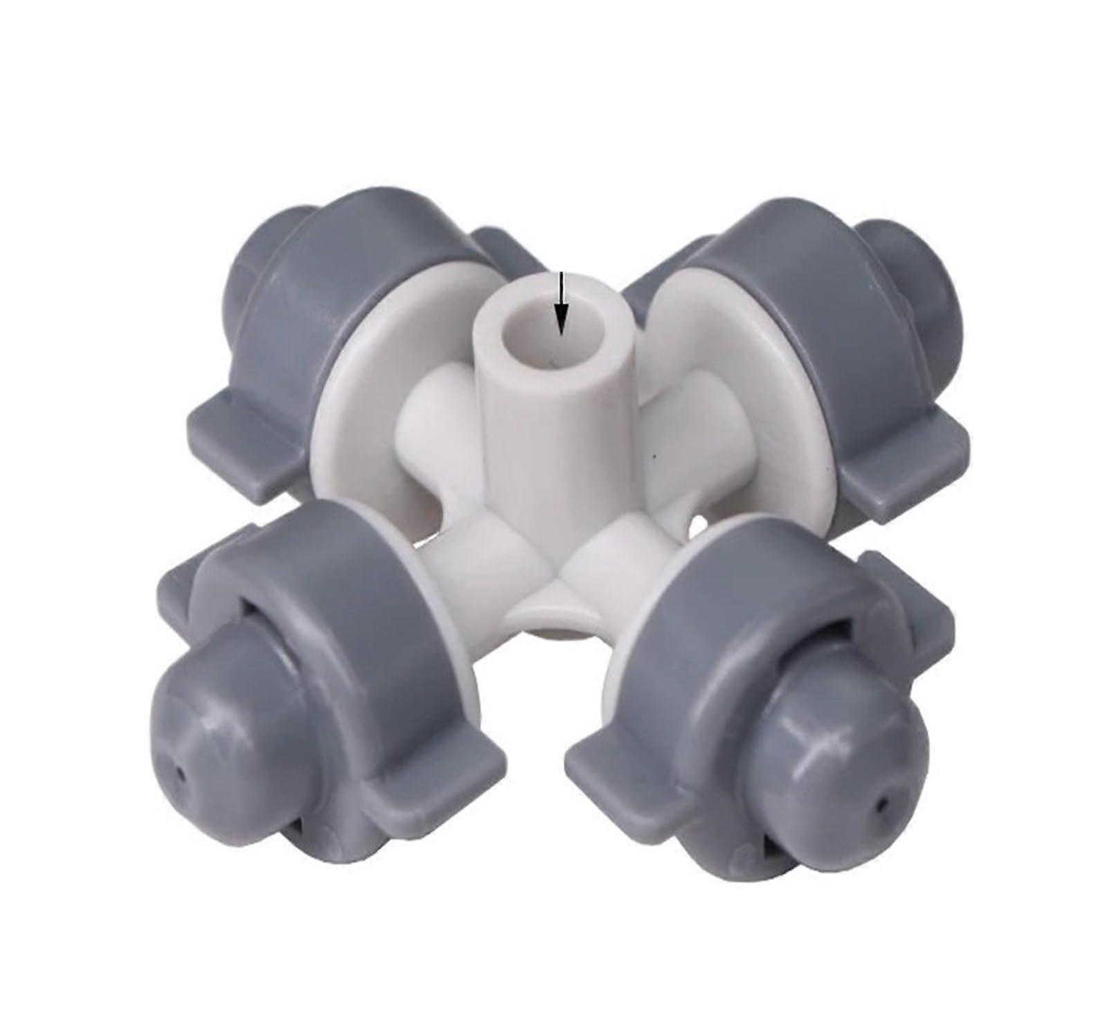 CrossPattern Misting Nozzle for Greenhouse Irrigation with 6mm Connector, WideCoverage Fine Mist