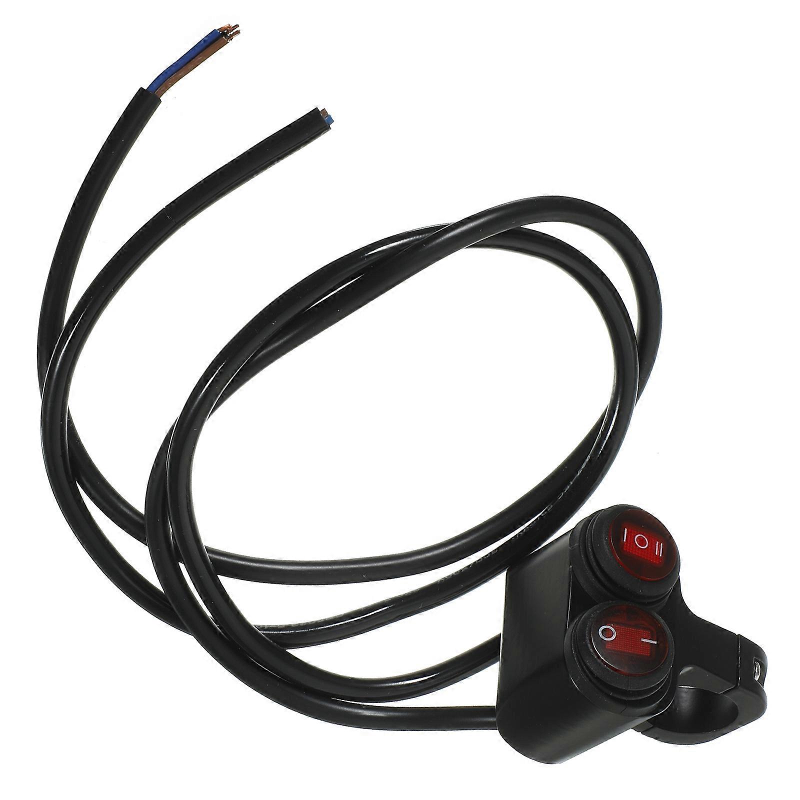 Motorcycle Handlebar Push Button Switch for Driving Lamp Toggle 12V Use