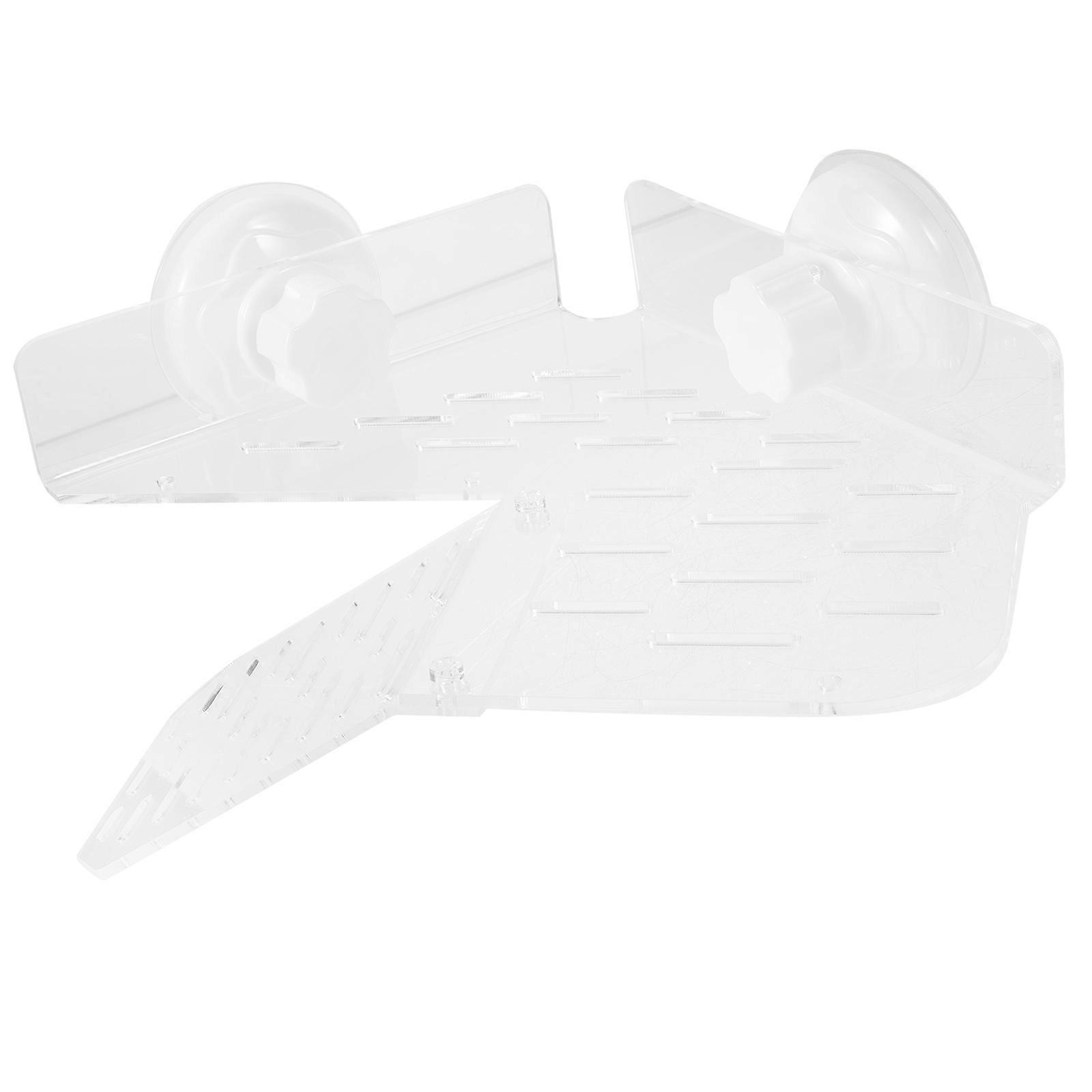 Turtle Basking Platform Acrylic Platform with Suction Cup 3Pcs for Aquarium