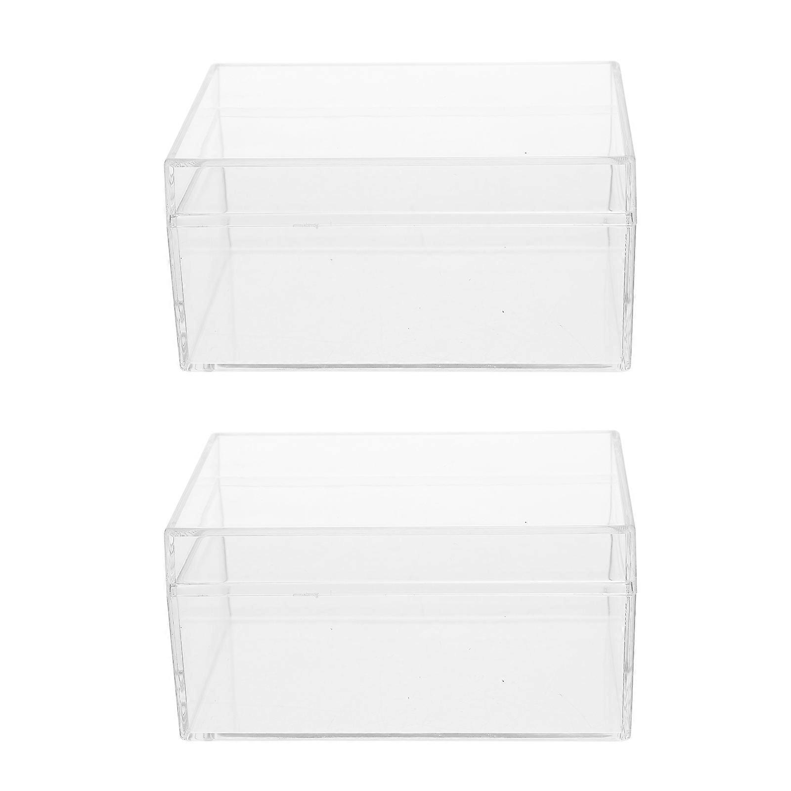 Poker Cards Case Transparent Plastic Organizer for Storage 2Pcs