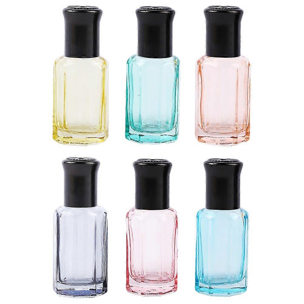 Roller Bottle Glass Refillable for Storage Use Containing 6Pcs