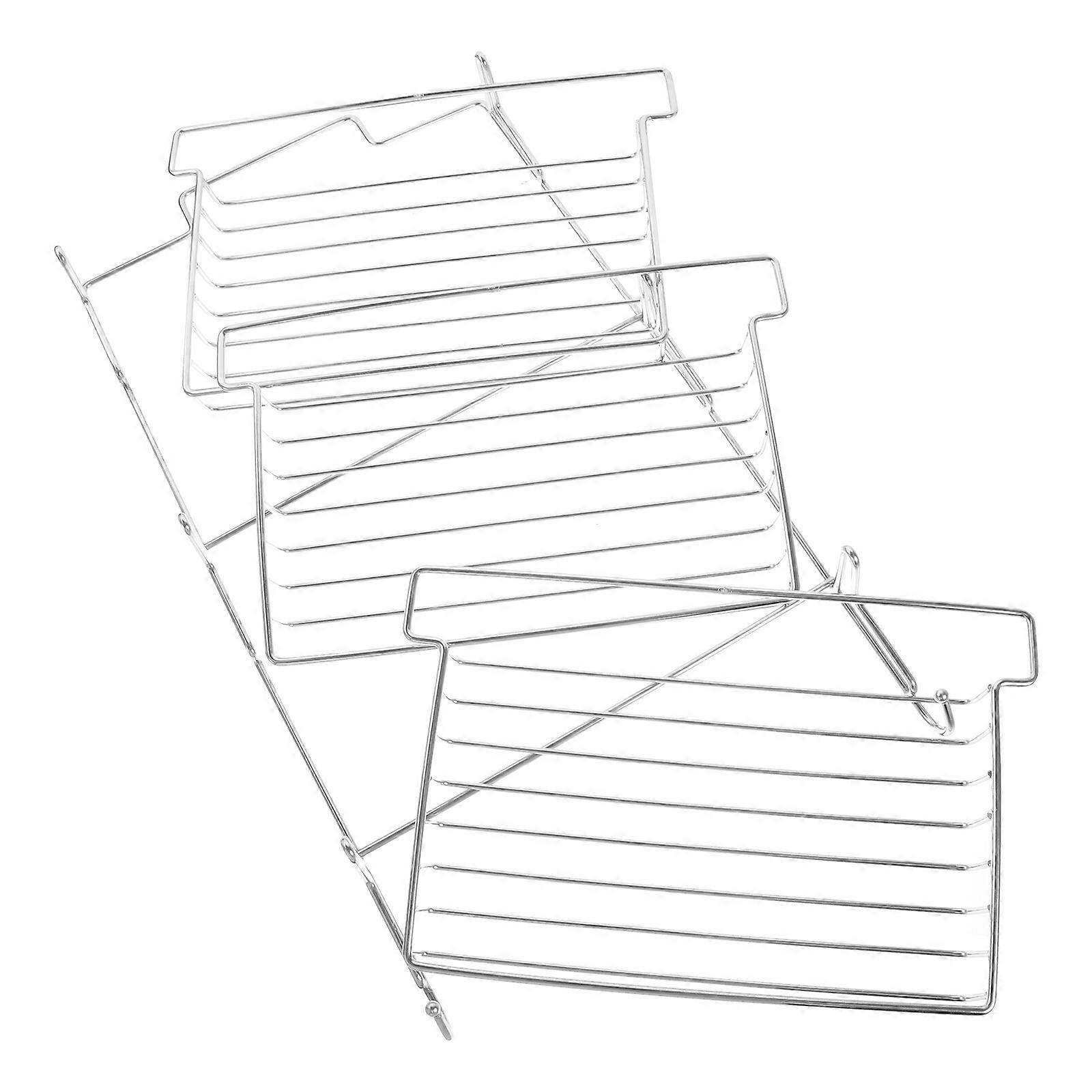 Bathroom Storage Shelf Stainless Steel Rack for 2Pcs Wall Mounted Use