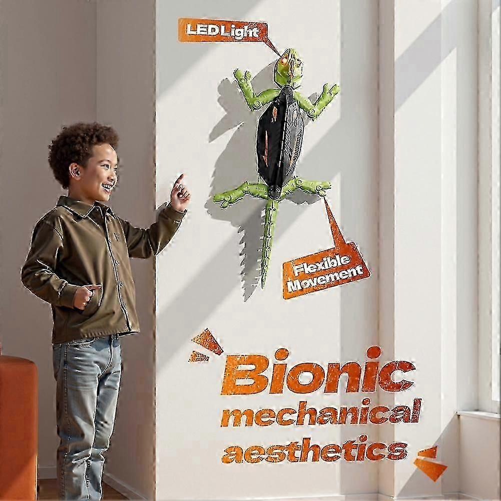 Wall Crawler Gecko, Rechargeable Remote Control Robot Toy, Climbs Walls, Wall