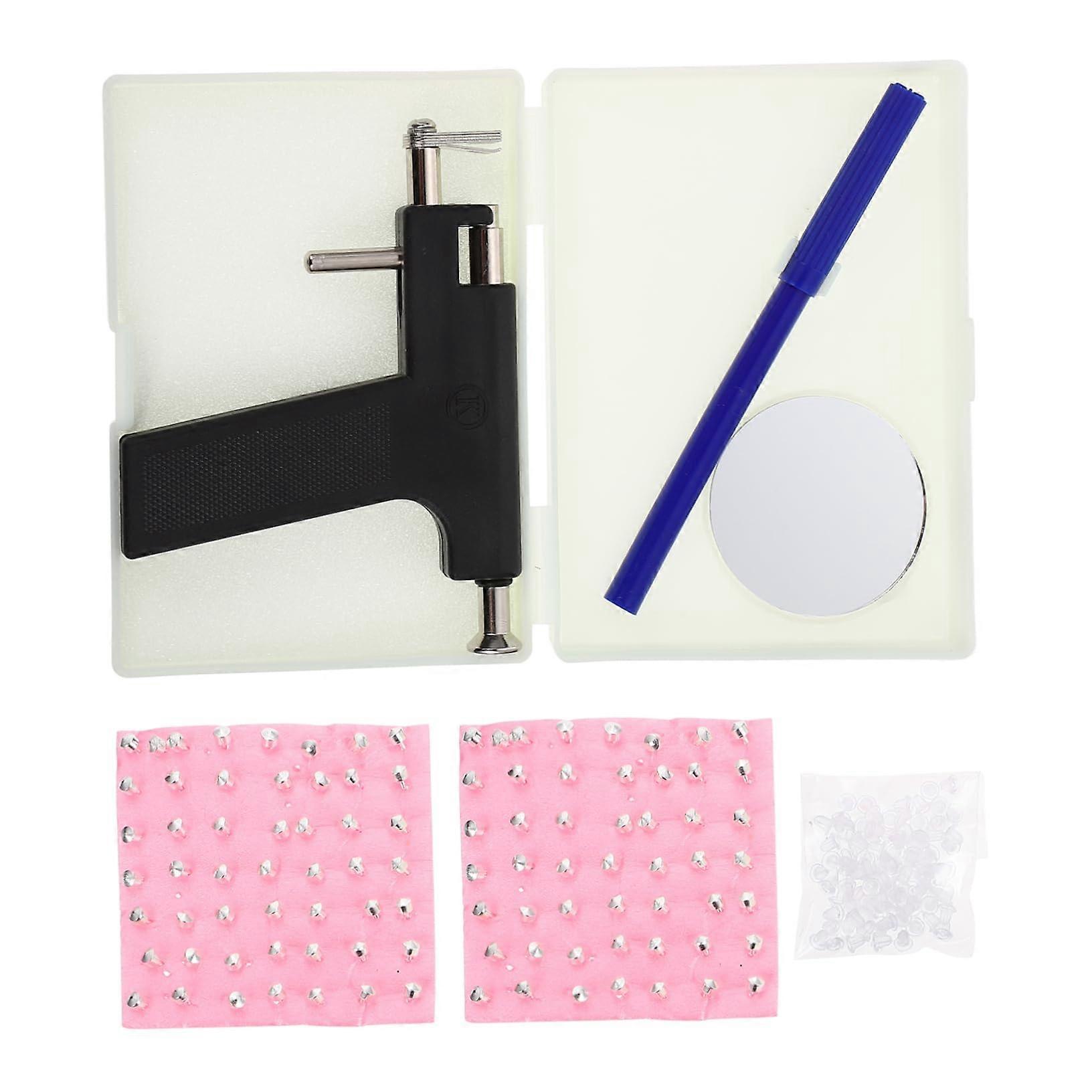 Professional Ear Piercing Kit with Studs Quick Action Body Piercing Tool for Home or Salon Use
