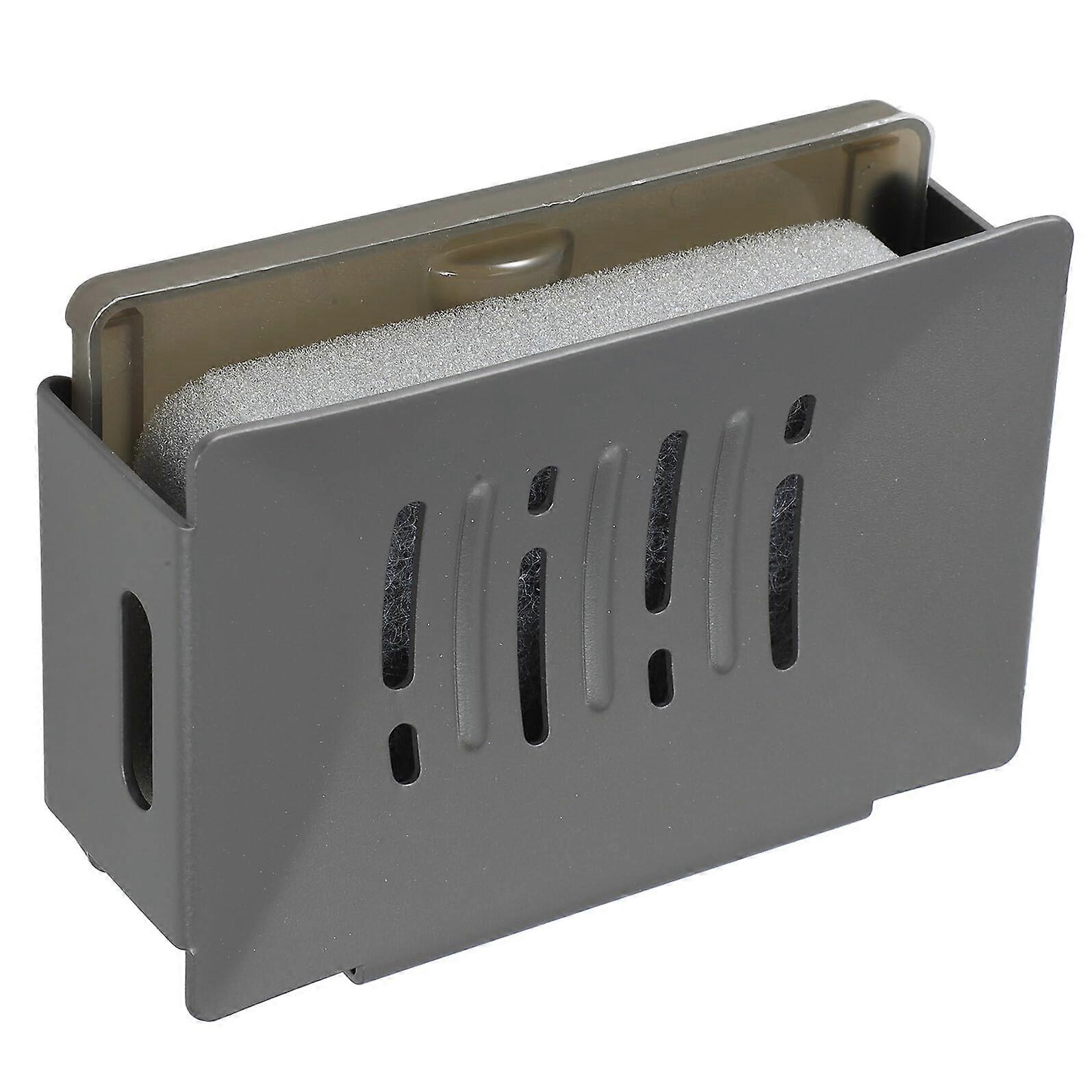 Wall Mounted Soap Holder with Drain, Adhesive NoDrill Bathroom Kitchen SpaceSaving Gray Tray