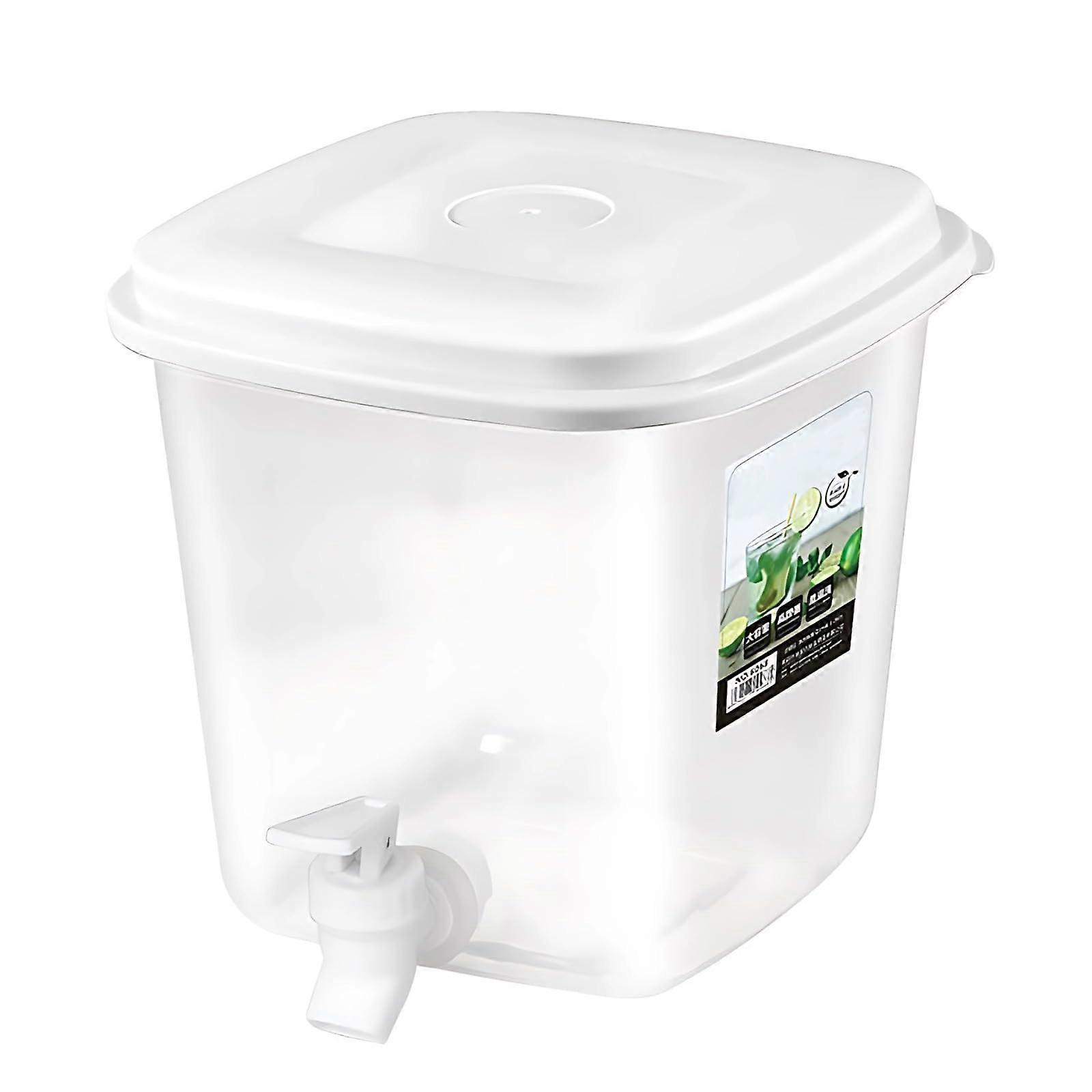 Large 3.5L Fridge Drink Dispenser with Spout, SpaceSaving Beverage Container for Parties