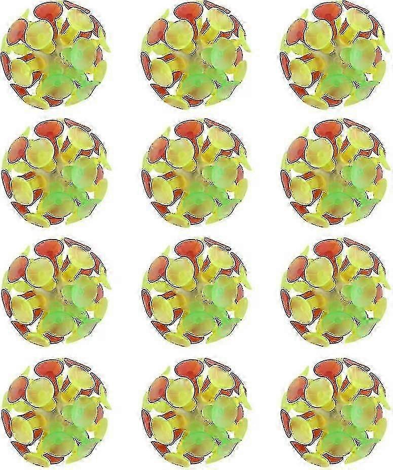 12pcs Suction Cup Ball Toy Parent-Child Interactive Fun Party Game