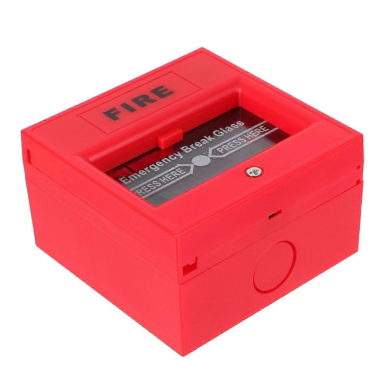 Alarm Switch Manual Emergency Alarm Button for Industrial Use Red Plastic