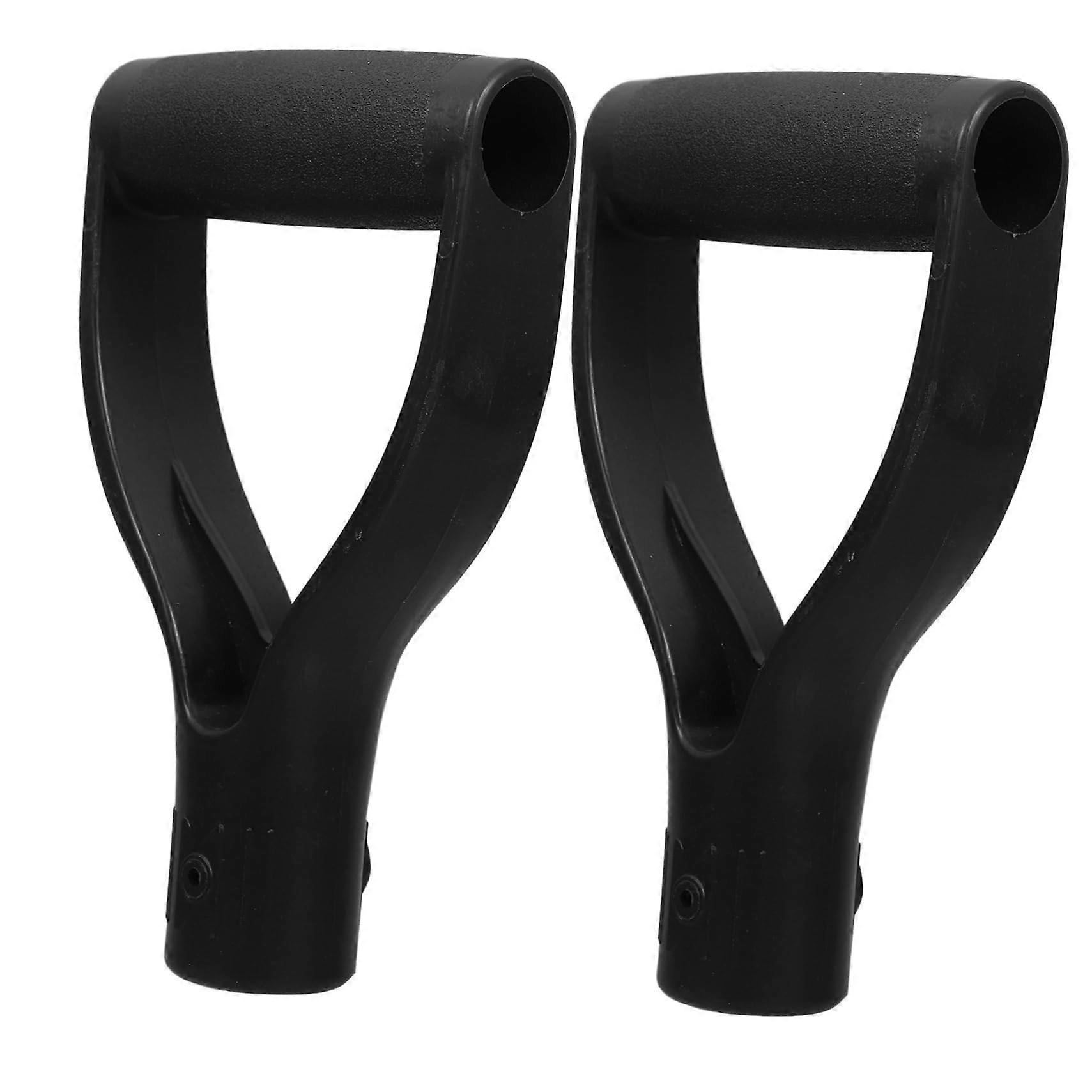 2pcs Shovel Handle Replacement with Ergonomic DShaped Grip for Garden Tools and Enhanced Stability