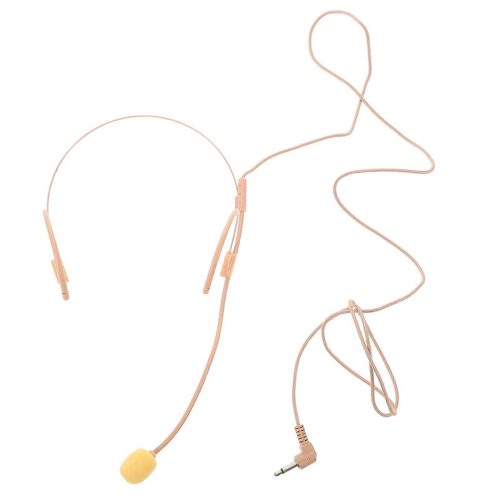 Head Microphone For Singing Performance Headset Microphone Prop Head-Mounted Microphone Small Headset Mic Teacher Speaker Headset Microphone