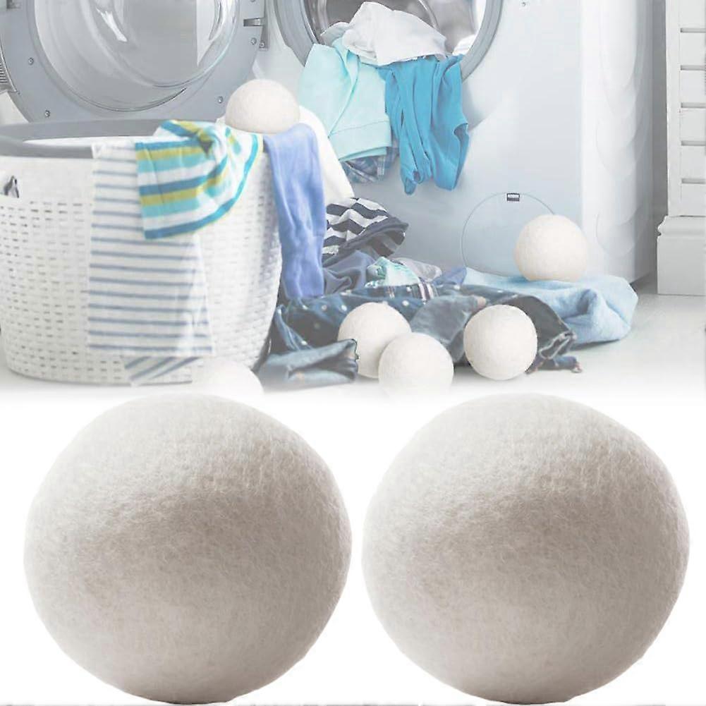 Wool Dryer Balls for Laundry, Reusable Eco Friendly Set Reduces Drying Time and Wrinkles