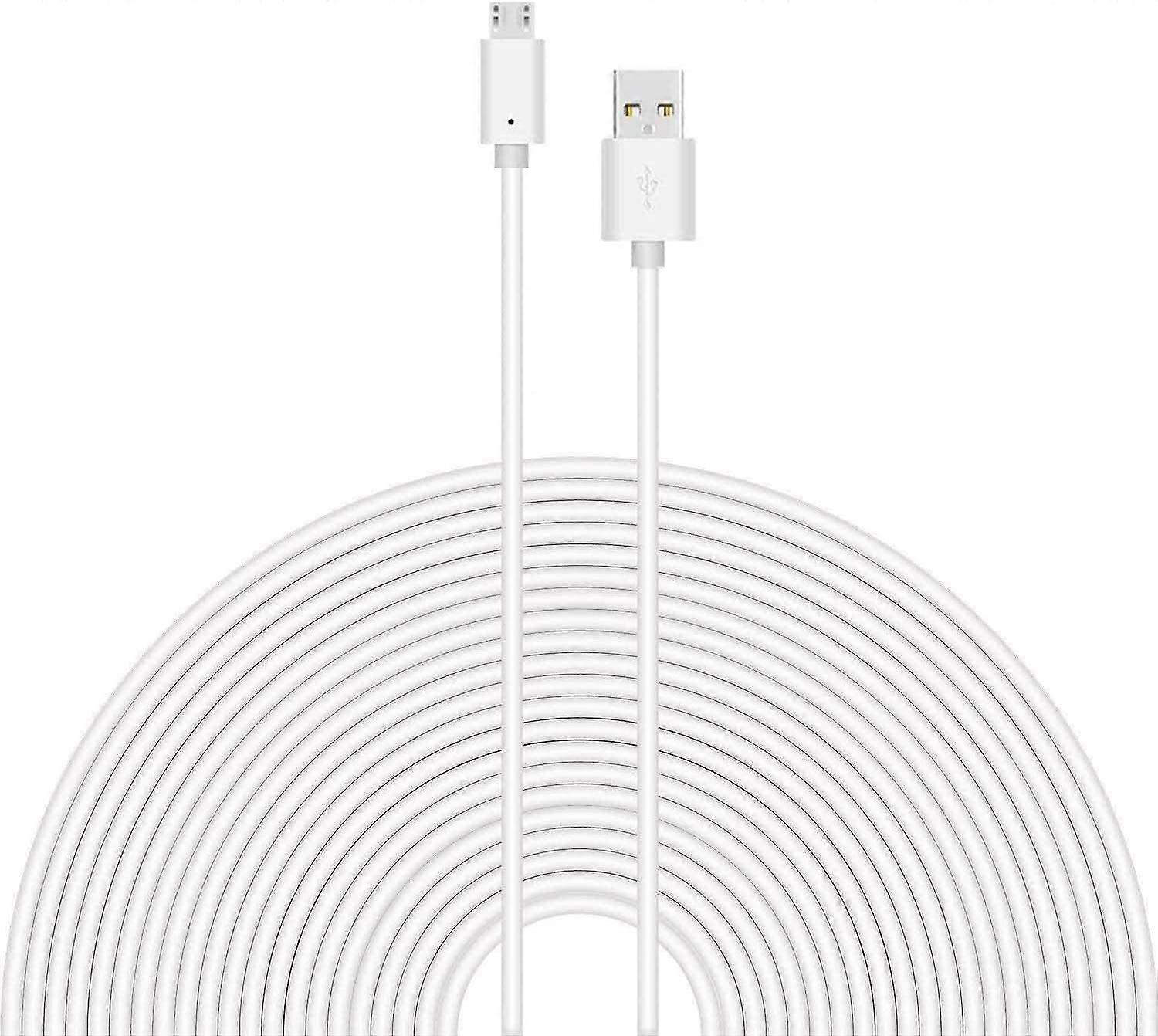 Security Camera Power Extension Cable 42.5ft USB to Micro USB Quick Charge for Wyze Blink