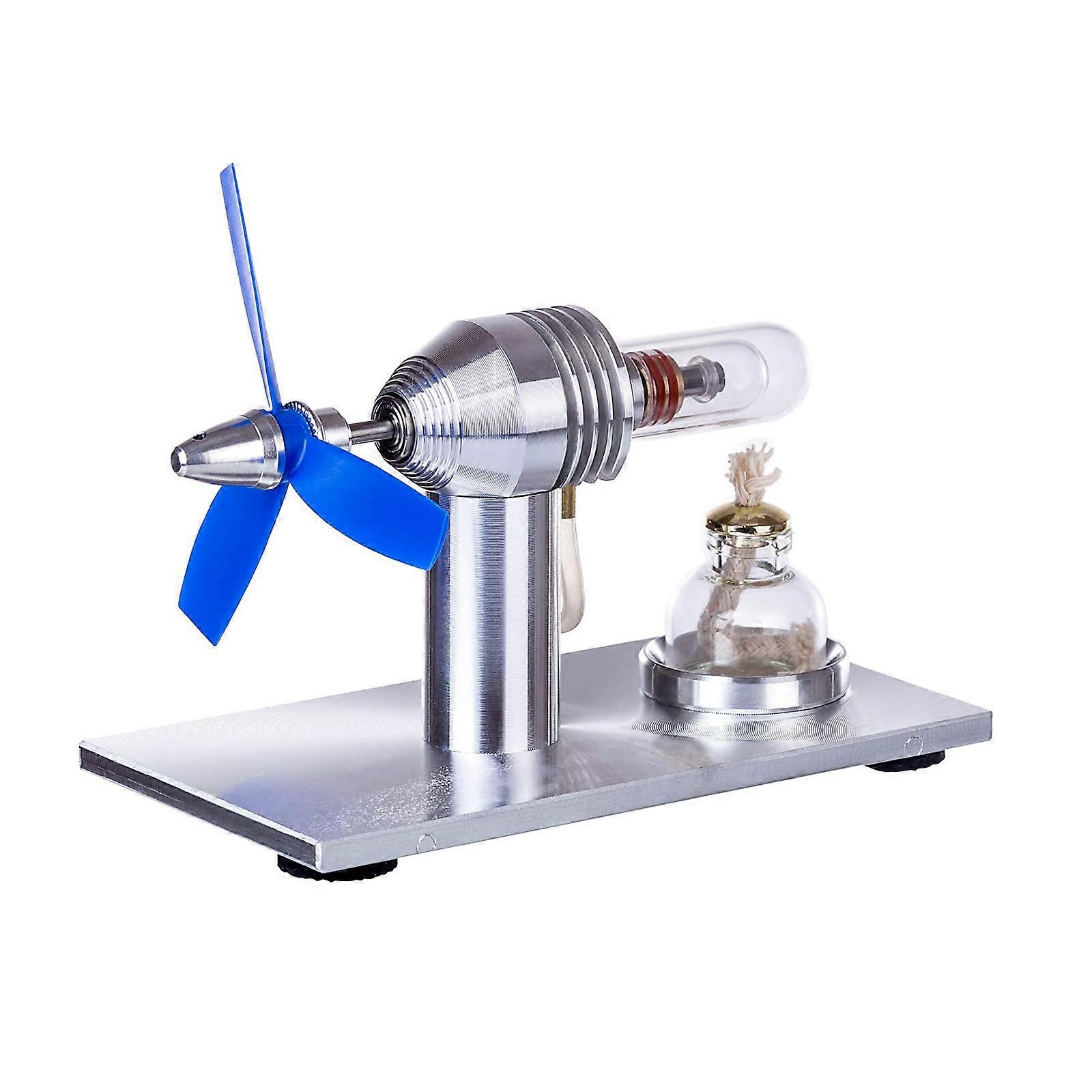 3Blade Stirling Engine Model with Aircraft Propeller for Science Experiment and Physics Learning