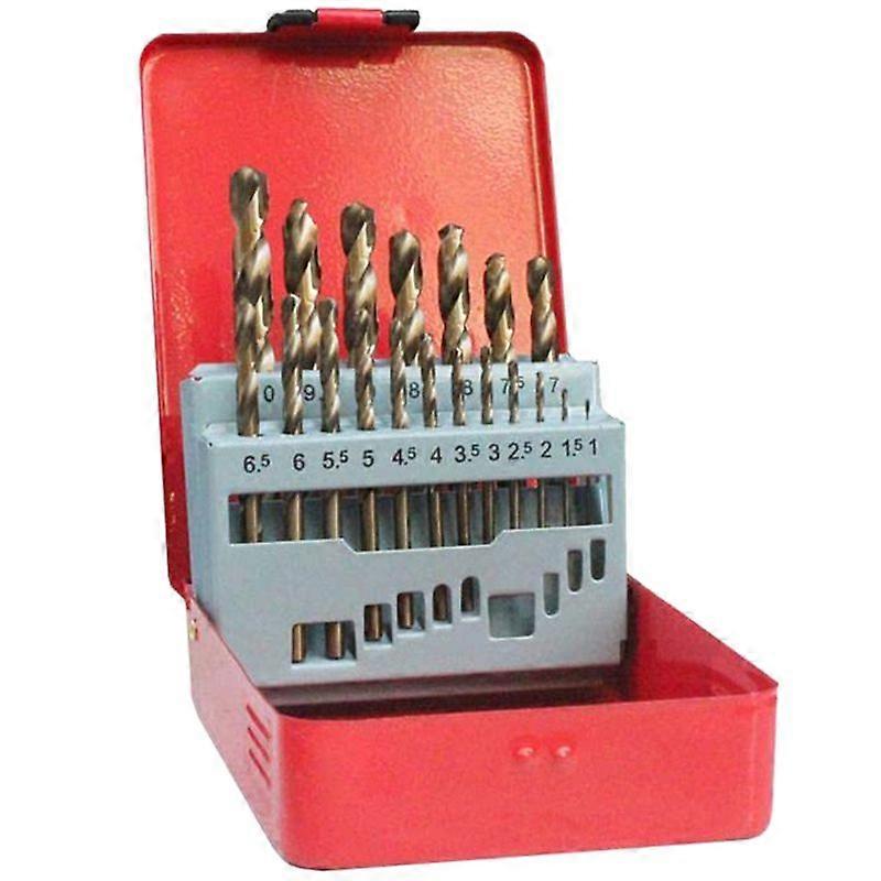 19-Piece Set Cobalt Drill Bit Set 1.0-10mm M35 Carbide Drill Bits