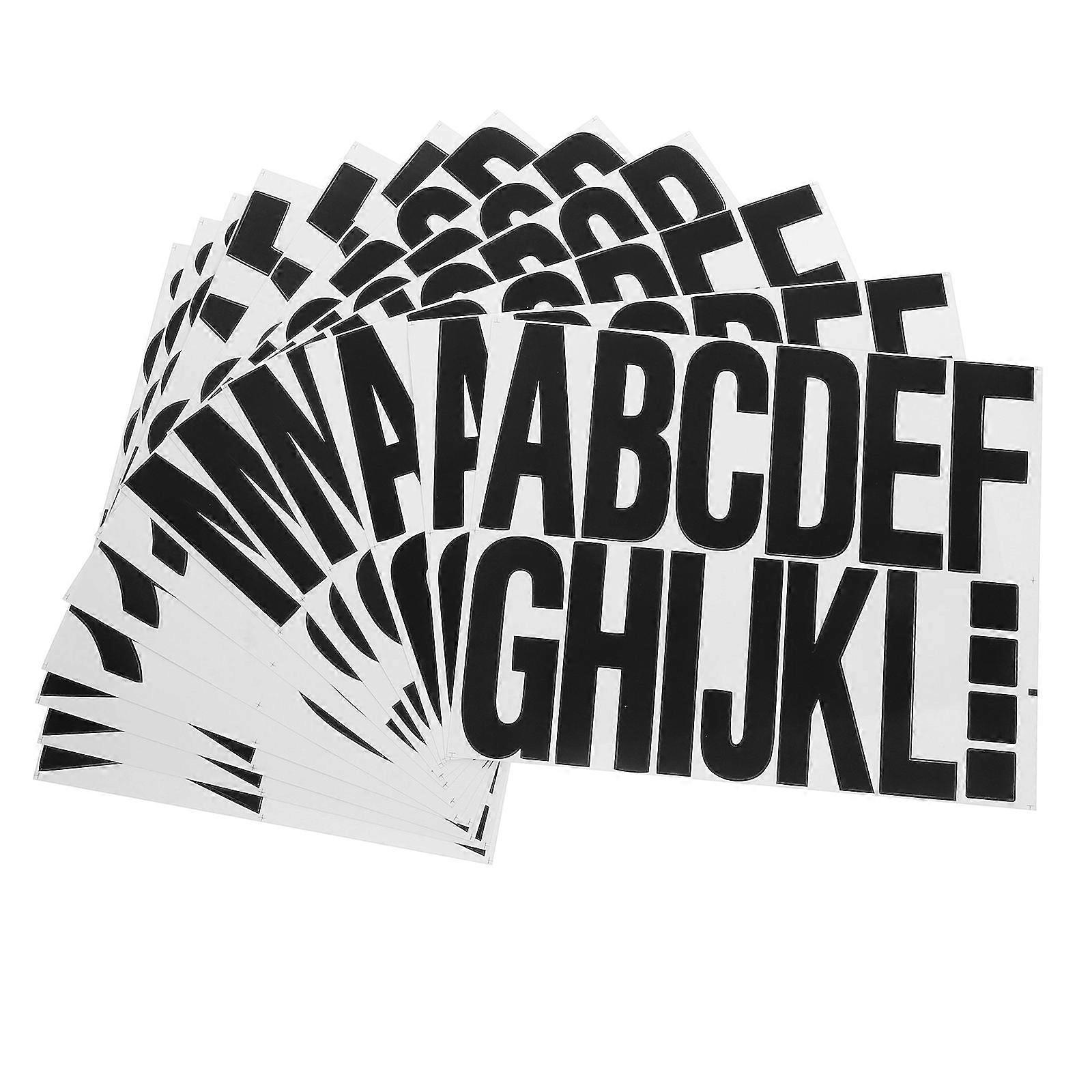 Plastic Letters For Signs Easy To Use Versatile Application For Mailbox Address 12 Sheets