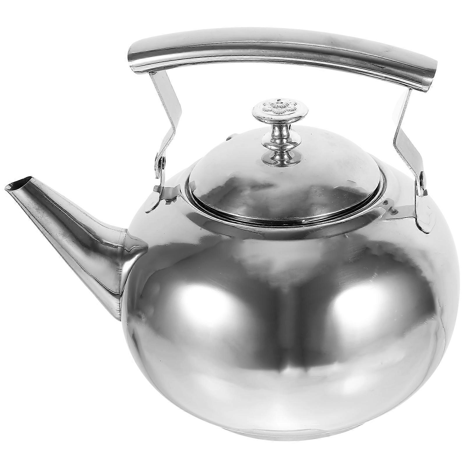 Practical Stainless Steel Kettle with Strainer for Tea Brewing