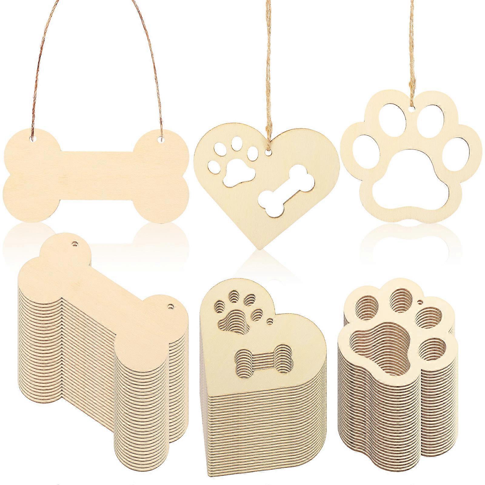 Crafting Beige Wooden Chips for Decor 1Set