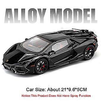 Skala 1:24 REVUELTO Miniaturowy model zabawkowych samochodów, odlewane ze stopu metali, supersamochody, dźwięk, światło, otwierane drzwi