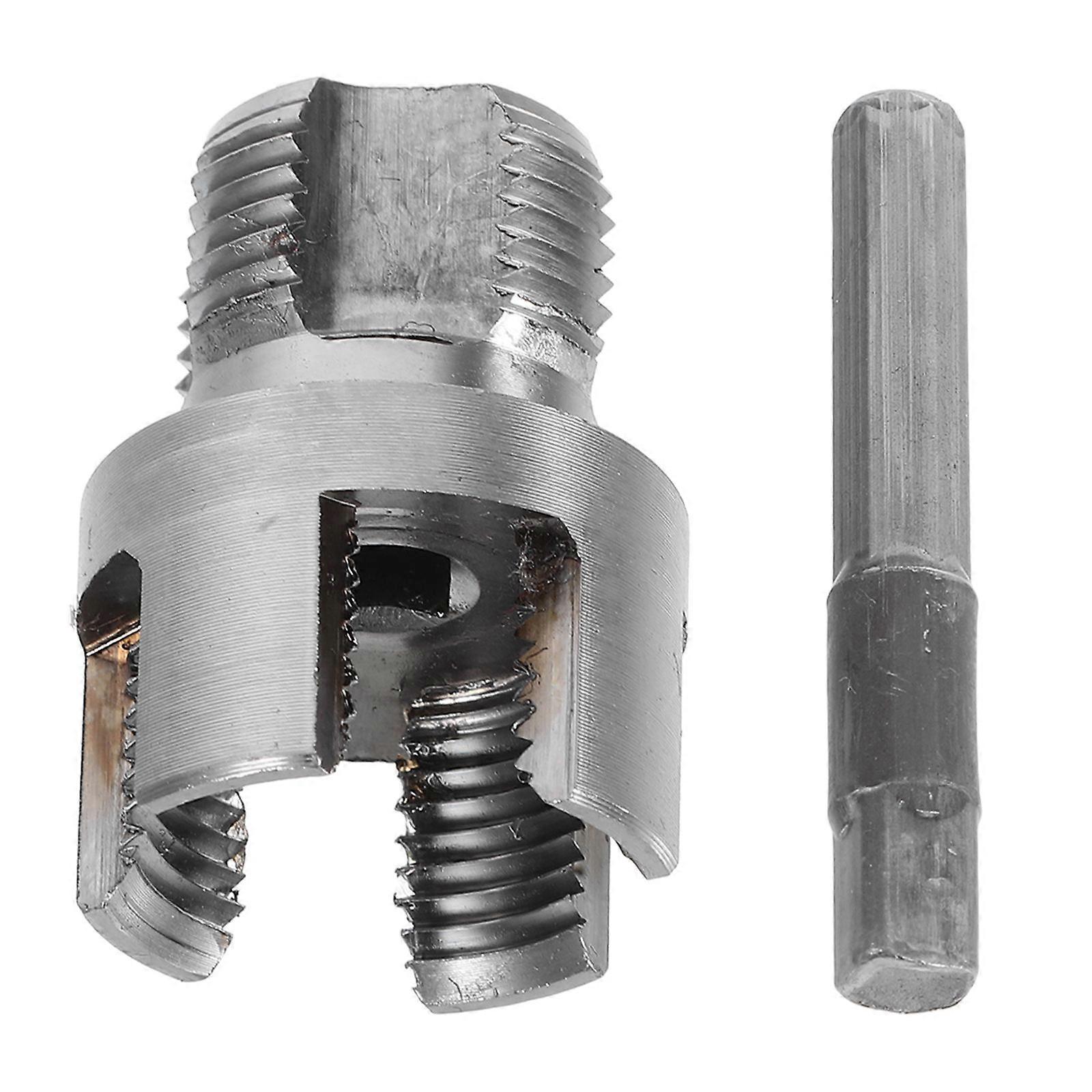 Electric Drill Thread Cutter Pipe Threader for Internal and External Thread 5Pcs