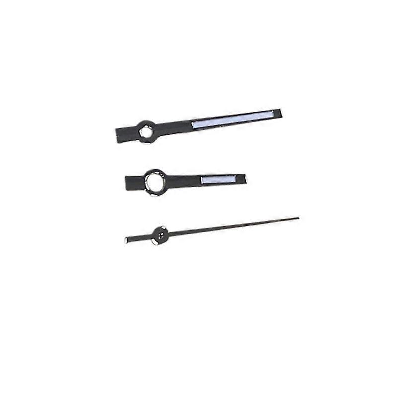 Silver Watch Hands Green Luminous Pointers Replacement for NH35 NH36 Movement