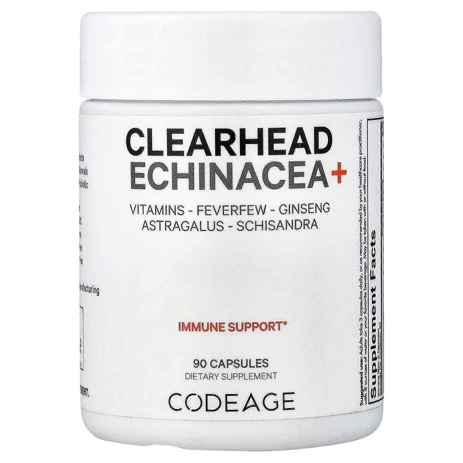 Codeage, Clearhead Echinacea+, 90 Capsules