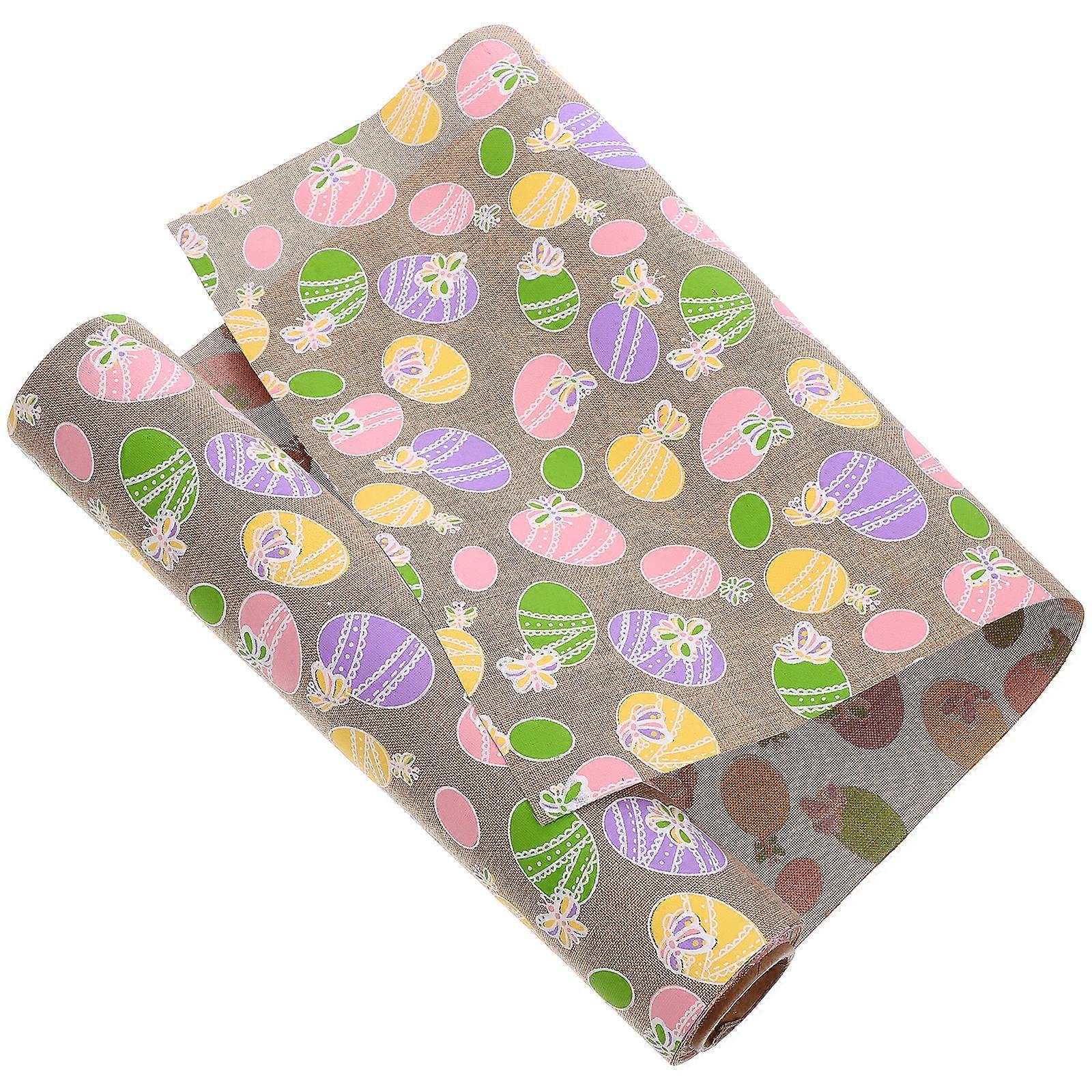 Easter Tablecloth with Decorative Print for 1 Piece Table Runner