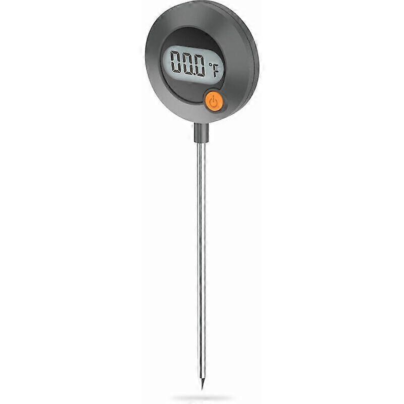 Foldable electronic food cooking thermometer