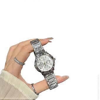 Minimalist Diamond Inlaid Steel Band Watch, Fashion Ladies Quartz Wristwatch, Elegant Casual Daily Accessory