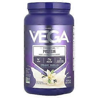Vega, Essential Plant-Based Protein, Creamy Vanilla, 2 lb 0.5 oz (920 g)